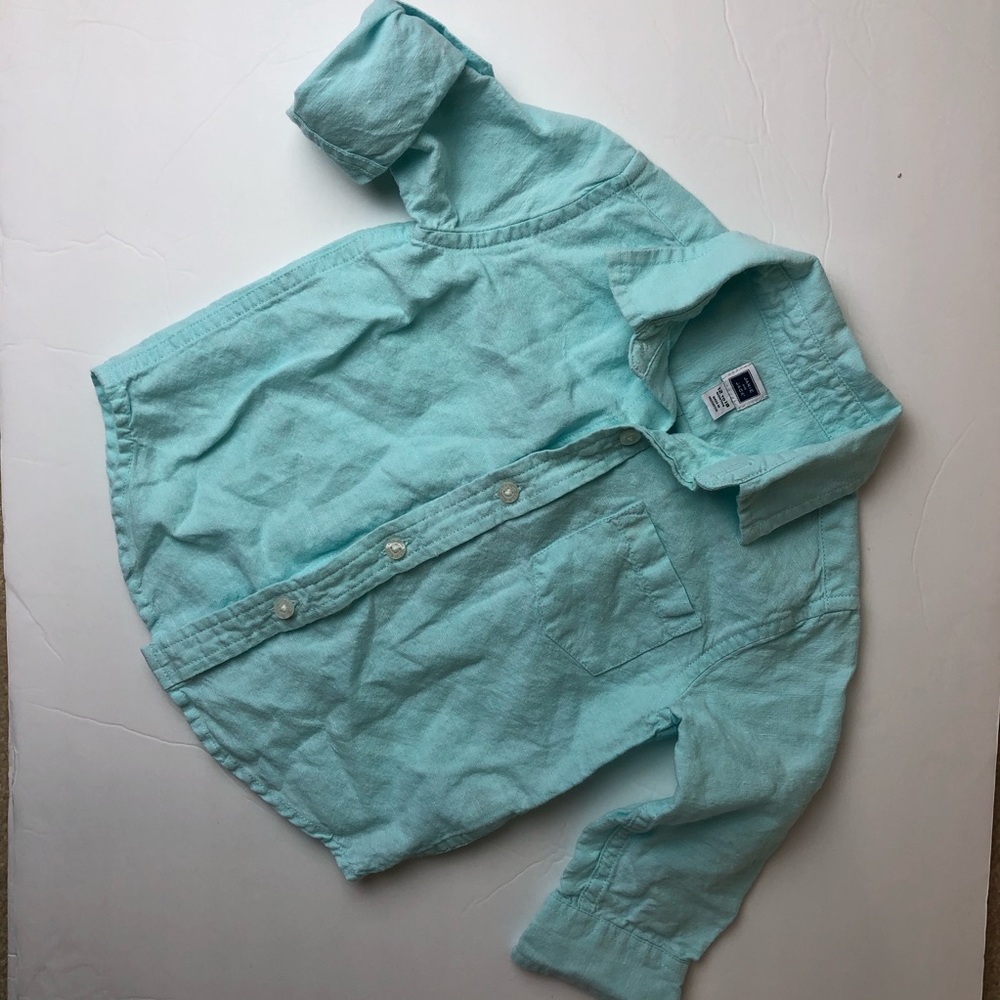 Janie and Jack linen boy shirt